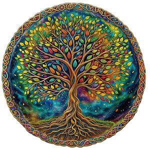 Mysterious Tree of Life wooden jigsaw puzzle